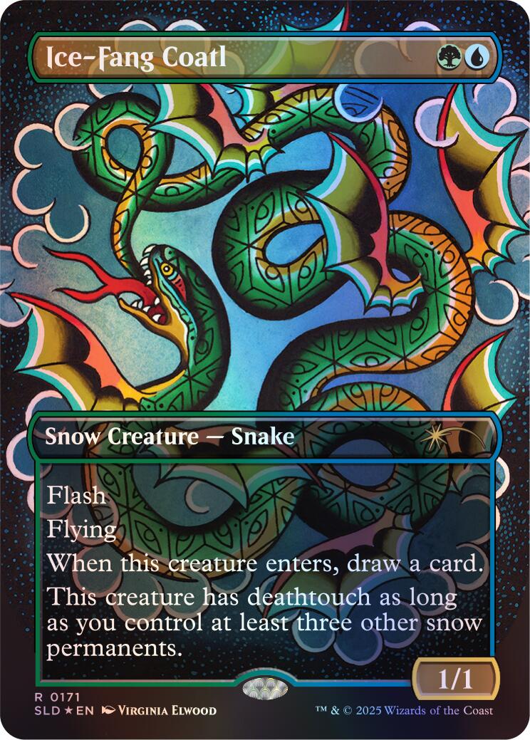 Ice-Fang Coatl (0171) (Rainbow Foil) [Secret Lair Drop Series] | Shuffle n Cut Hobbies & Games
