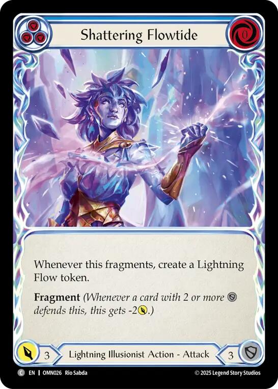 Shattering Flowtide (Blue) [OMN026] (Omens of the Third Age) | Shuffle n Cut Hobbies & Games