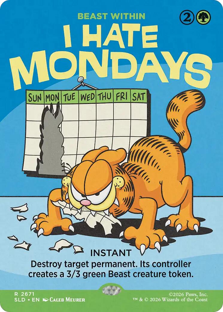 I Hate Mondays - Beast Within [Secret Lair Drop Series] | Shuffle n Cut Hobbies & Games
