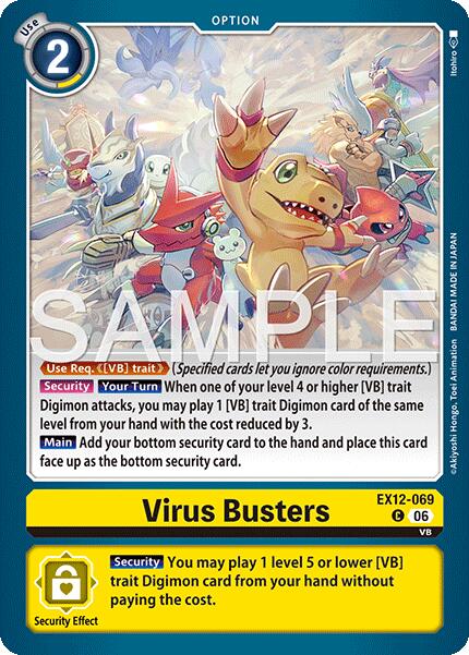 Virus Busters [EX12-069] [Digital World Shambala] | Shuffle n Cut Hobbies & Games