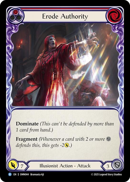 Erode Authority (Red) [OMN044] (Omens of the Third Age) | Shuffle n Cut Hobbies & Games