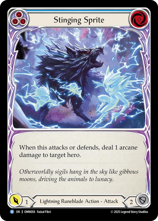 Stinging Sprite (Blue) [OMN058] (Omens of the Third Age) | Shuffle n Cut Hobbies & Games