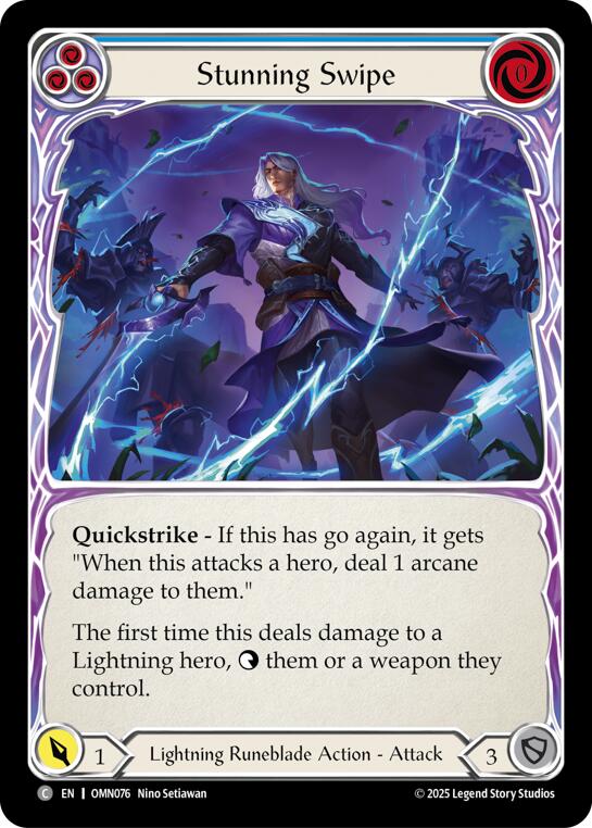 Stunning Swipe (Blue) [OMN076] (Omens of the Third Age) | Shuffle n Cut Hobbies & Games