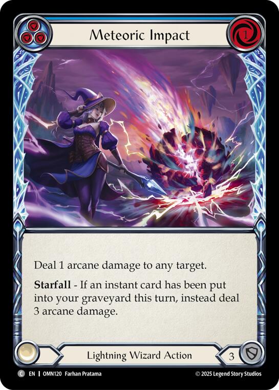 Meteoric Impact (Blue) [OMN120] (Omens of the Third Age) | Shuffle n Cut Hobbies & Games