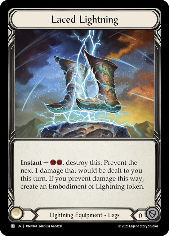 Laced Lightning [OMN144] (Omens of the Third Age)  Cold Foil | Shuffle n Cut Hobbies & Games