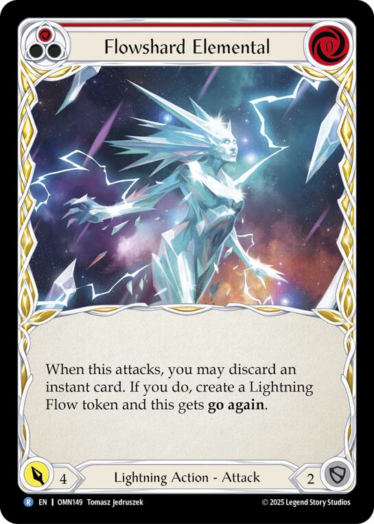 Flowshard Elemental (Red) [OMN149] (Omens of the Third Age) | Shuffle n Cut Hobbies & Games