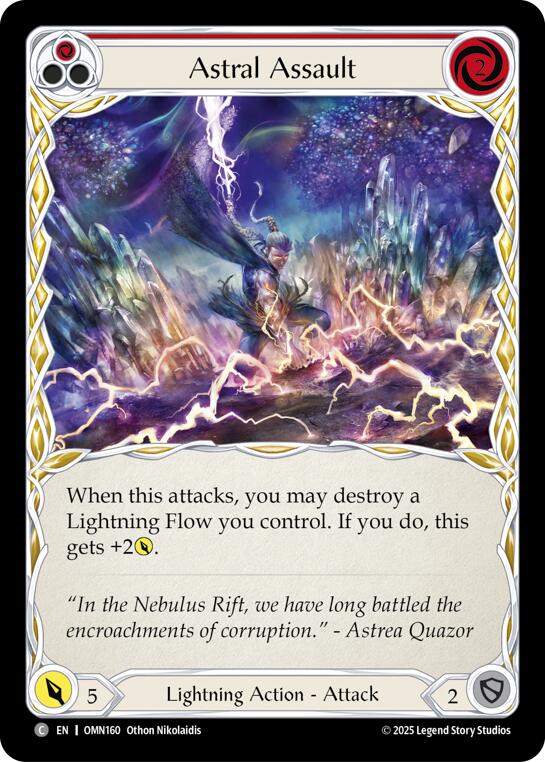 Astral Assault (Red) [OMN160] (Omens of the Third Age) | Shuffle n Cut Hobbies & Games