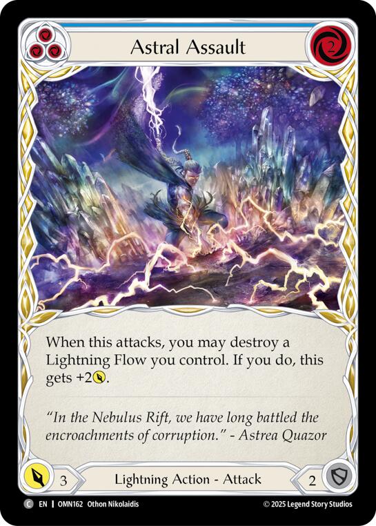 Astral Assault (Blue) [OMN162] (Omens of the Third Age) | Shuffle n Cut Hobbies & Games