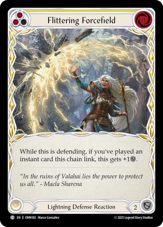 Flittering Forcefield (Yellow) [OMN182] (Omens of the Third Age) | Shuffle n Cut Hobbies & Games