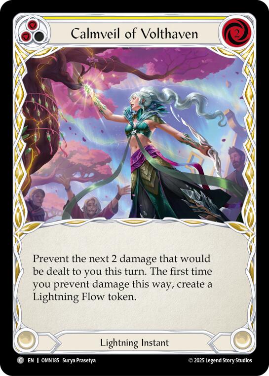 Calmveil Of Volthaven (Yellow) [OMN185] (Omens of the Third Age) | Shuffle n Cut Hobbies & Games