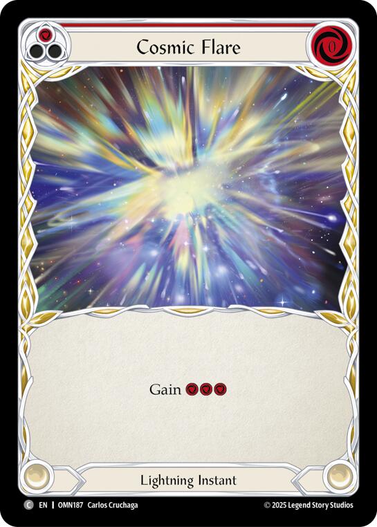 Cosmic Flare (Red) [OMN187] (Omens of the Third Age) | Shuffle n Cut Hobbies & Games