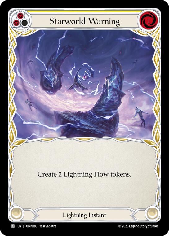 Starworld Warning (Yellow) [OMN188] (Omens of the Third Age) | Shuffle n Cut Hobbies & Games