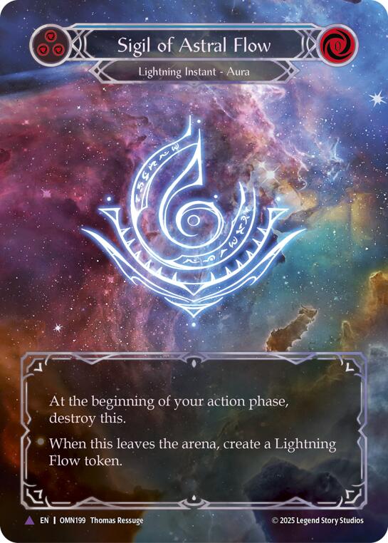Sigil Of Astral Flow (Blue) (Marvel) [OMN199] (Omens of the Third Age)  Cold Foil | Shuffle n Cut Hobbies & Games