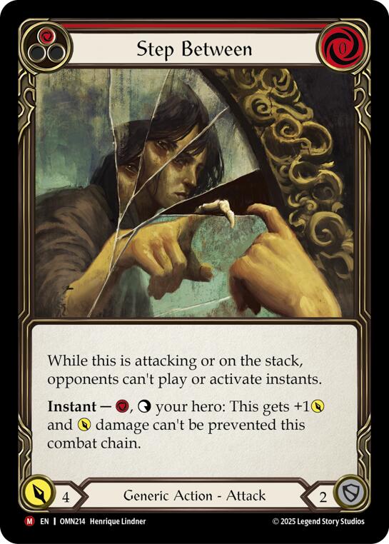 Step Between (Red) [OMN214] (Omens of the Third Age)  Rainbow Foil | Shuffle n Cut Hobbies & Games