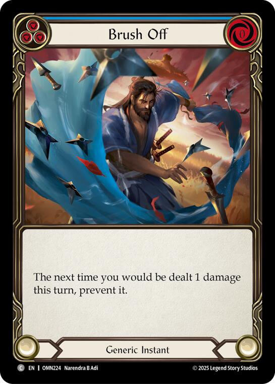 Brush Off (Blue) [OMN224] (Omens of the Third Age) | Shuffle n Cut Hobbies & Games