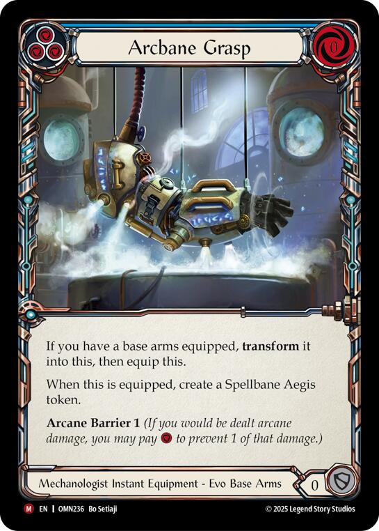 Arcbane Grasp (Blue) [OMN236] (Omens of the Third Age)  Cold Foil | Shuffle n Cut Hobbies & Games