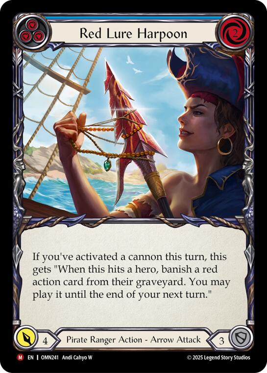 Red Lure Harpoon (Blue) [OMN241] (Omens of the Third Age) | Shuffle n Cut Hobbies & Games