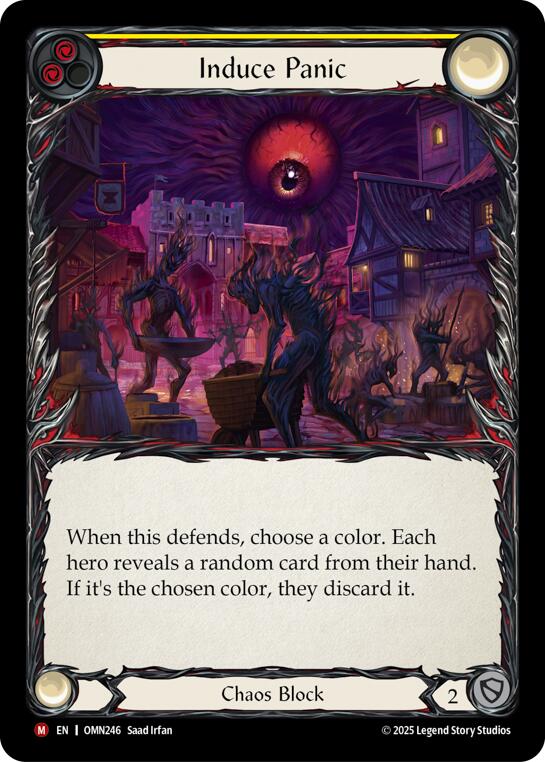 Induce Panic (Yellow) [OMN246] (Omens of the Third Age) | Shuffle n Cut Hobbies & Games