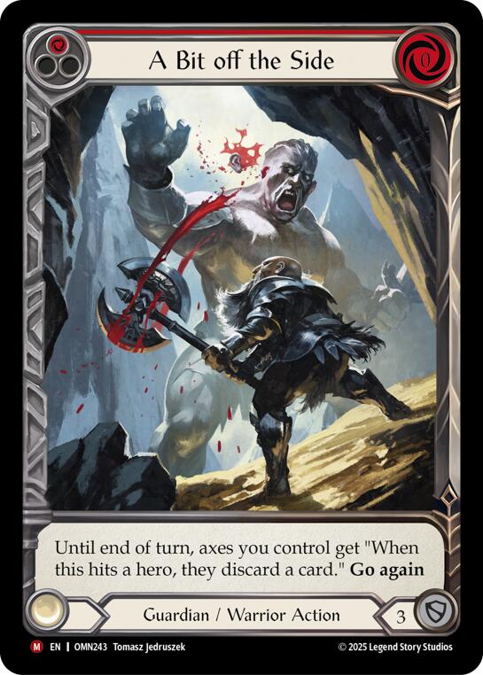 A Bit Off The Side (Red) (Extended Art) [OMN243] (Omens of the Third Age)  Cold Foil | Shuffle n Cut Hobbies & Games