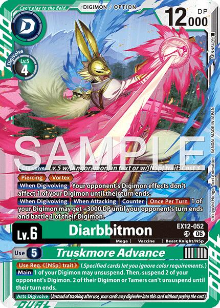 Diarbbitmon // Truskmore Advance [EX12-052] [Digital World Shambala] | Shuffle n Cut Hobbies & Games