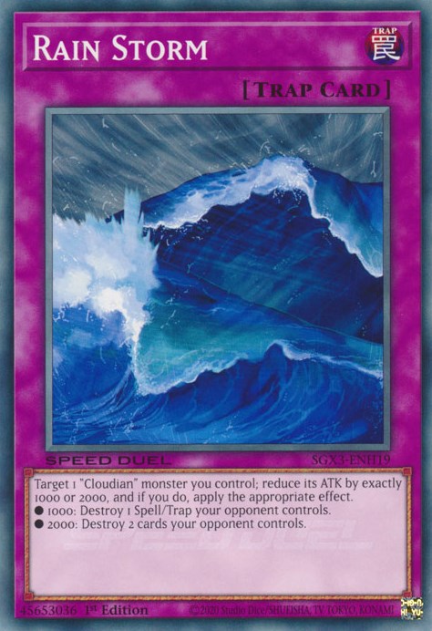 Rain Storm [SGX3-ENH19] Common | Shuffle n Cut Hobbies & Games