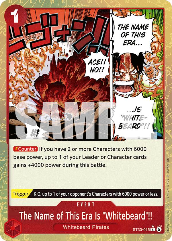 The Name of This Era Is "Whitebeard"!! (Parallel) [Starter Deck EX: Gear 5] | Shuffle n Cut Hobbies & Games