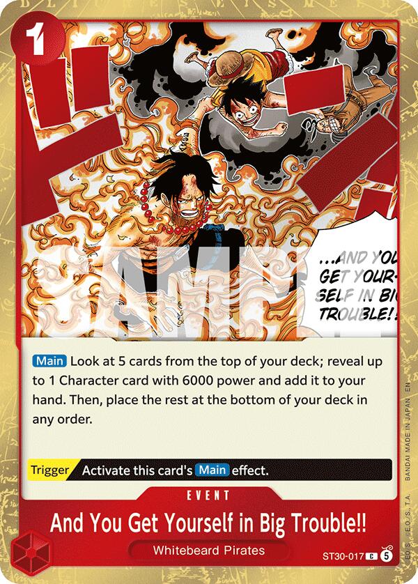And You Get Yourself in Big Trouble!! [Starter Deck EX: Gear 5] | Shuffle n Cut Hobbies & Games