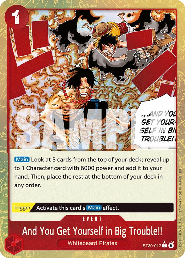 And You Get Yourself in Big Trouble!! (Parallel) [Starter Deck EX: Gear 5] | Shuffle n Cut Hobbies & Games