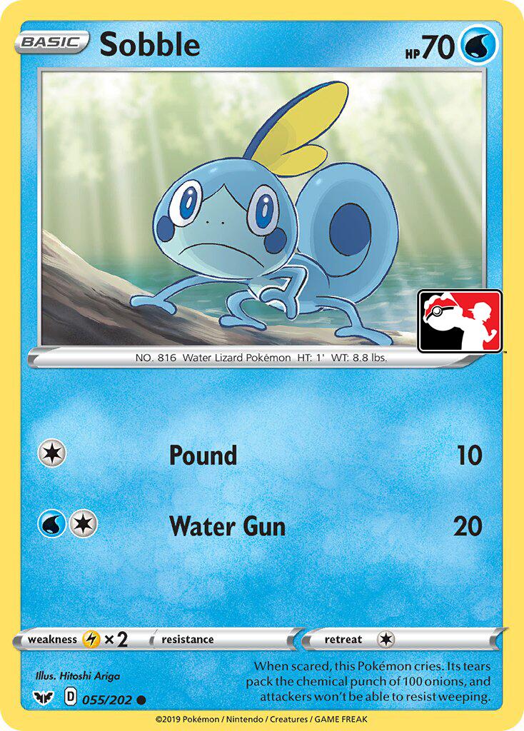 Sobble (055/202) (Library Exclusive) [Sword & Shield: Base Set] | Shuffle n Cut Hobbies & Games