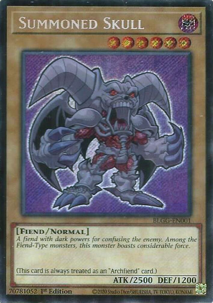 Summoned Skull [BLGG-EN001] Secret Rare | Shuffle n Cut Hobbies & Games
