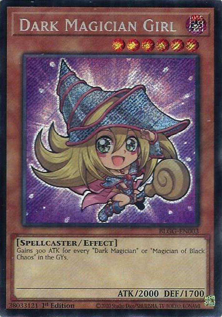 Dark Magician Girl [BLGG-EN003] Secret Rare | Shuffle n Cut Hobbies & Games