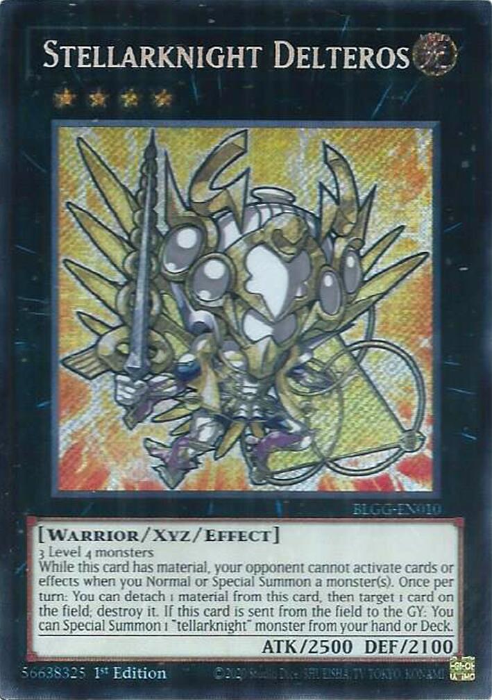 Stellarknight Delteros [BLGG-EN010] Secret Rare | Shuffle n Cut Hobbies & Games