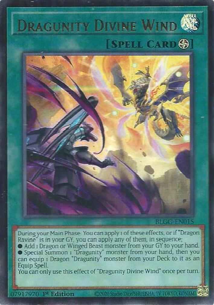 Dragunity Divine Wind [BLGG-EN015] Ultra Rare | Shuffle n Cut Hobbies & Games