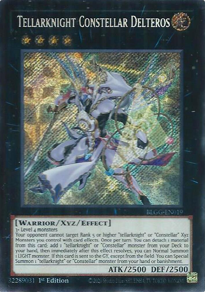 Tellarknight Constellar Delteros [BLGG-EN019] Secret Rare | Shuffle n Cut Hobbies & Games