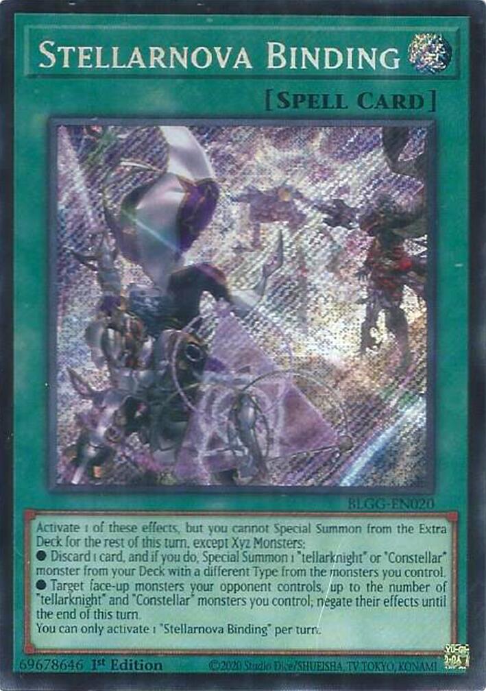 Stellarnova Binding [BLGG-EN020] Secret Rare | Shuffle n Cut Hobbies & Games