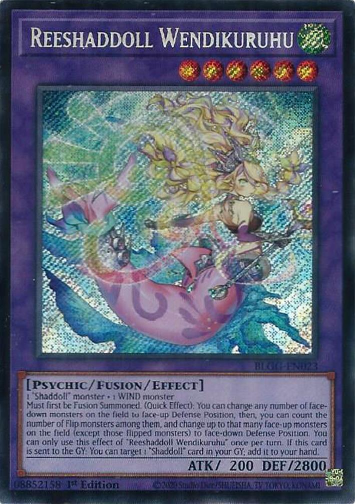 Reeshaddoll Wendikuruhu [BLGG-EN023] Secret Rare | Shuffle n Cut Hobbies & Games
