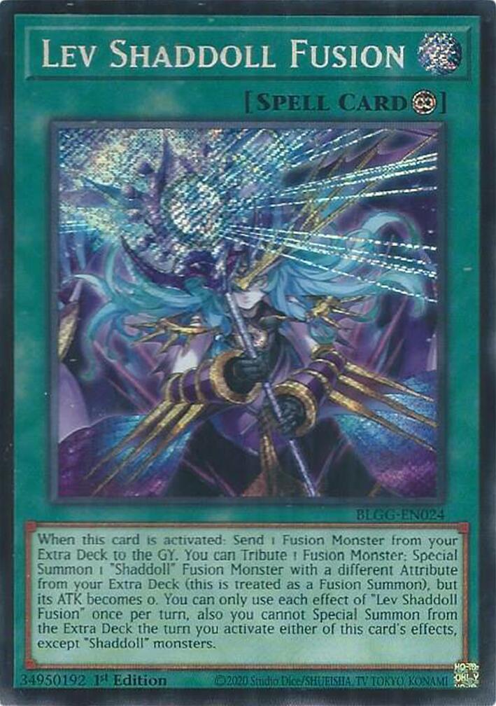 Lev Shaddoll Fusion [BLGG-EN024] Secret Rare | Shuffle n Cut Hobbies & Games