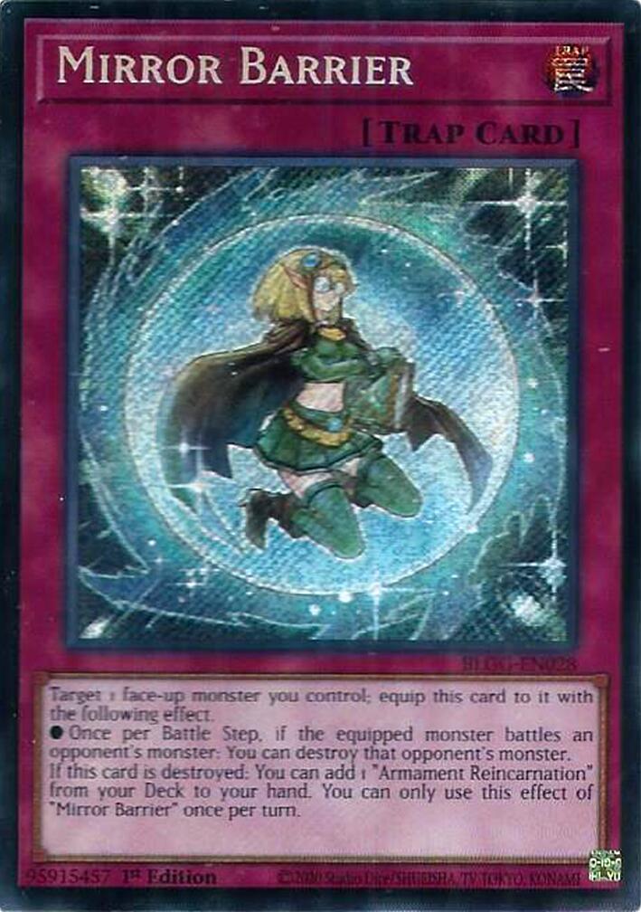 Mirror Barrier [BLGG-EN028] Secret Rare | Shuffle n Cut Hobbies & Games