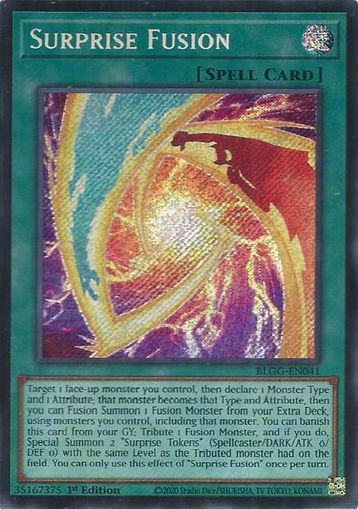 Surprise Fusion [BLGG-EN041] Secret Rare | Shuffle n Cut Hobbies & Games