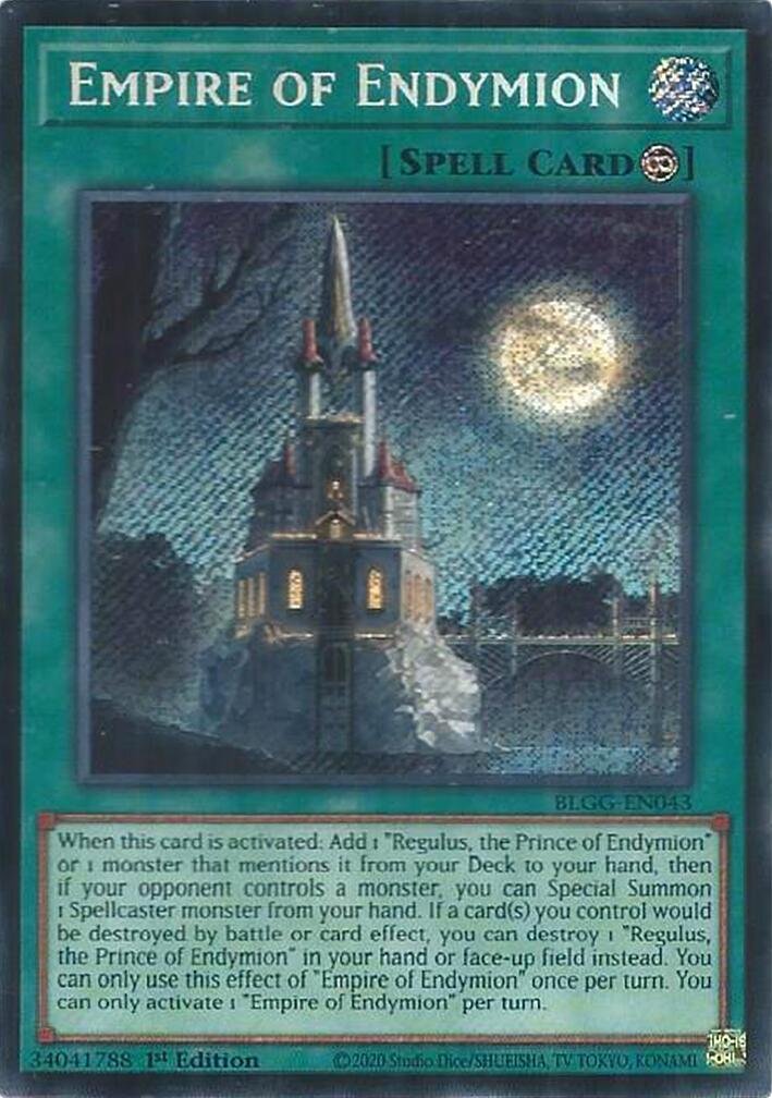 Empire of Endymion [BLGG-EN043] Secret Rare | Shuffle n Cut Hobbies & Games