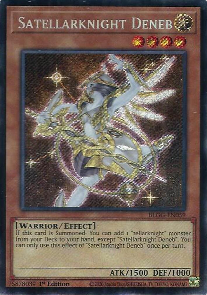 Satellarknight Deneb [BLGG-EN059] Secret Rare | Shuffle n Cut Hobbies & Games