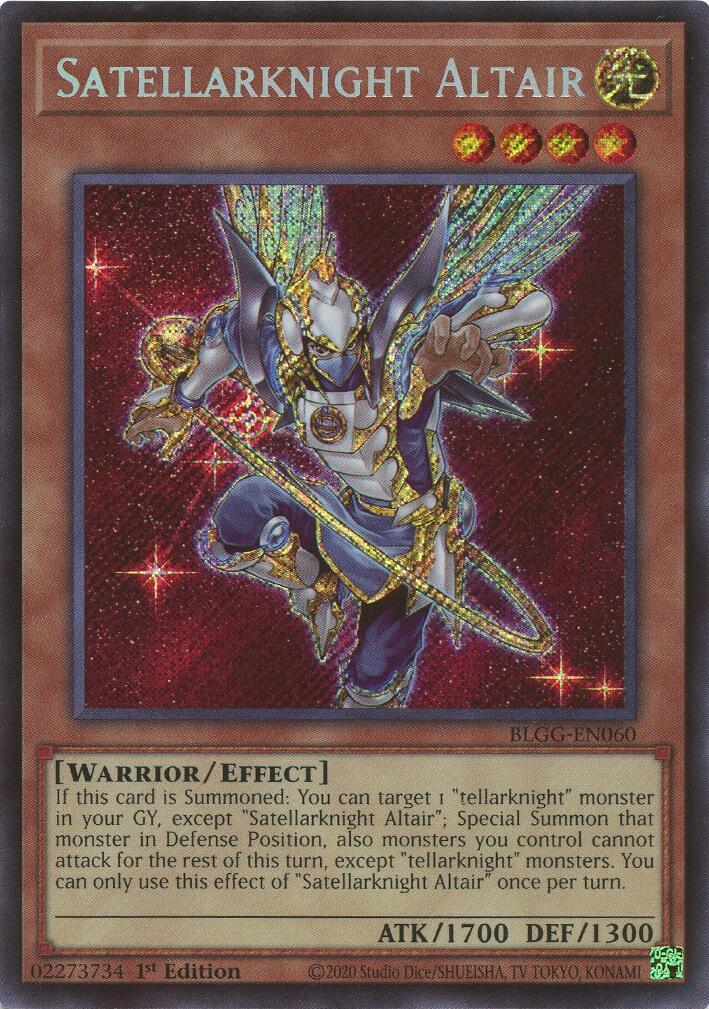 Satellarknight Altair [BLGG-EN060] Secret Rare | Shuffle n Cut Hobbies & Games