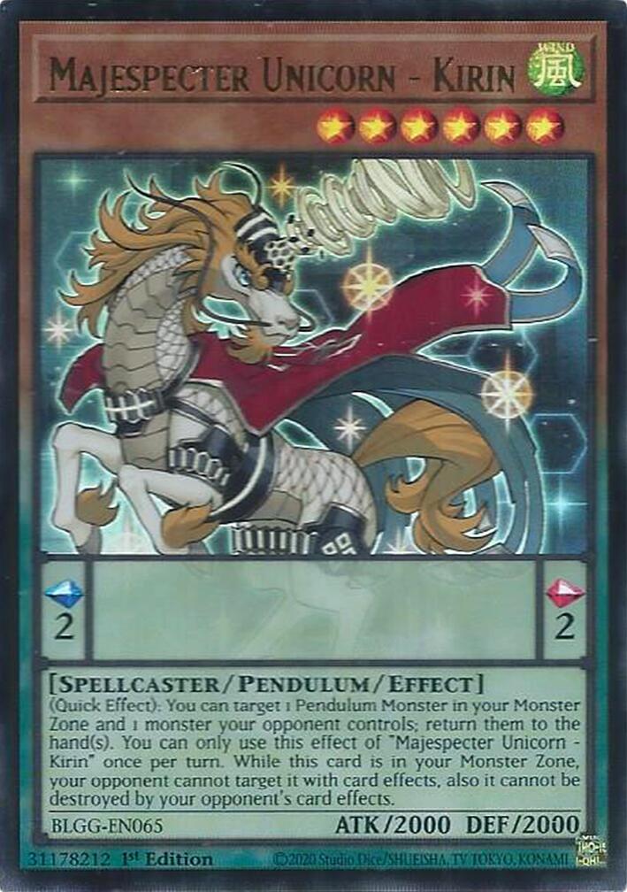 Majespecter Unicorn - Kirin [BLGG-EN065] Ultra Rare | Shuffle n Cut Hobbies & Games