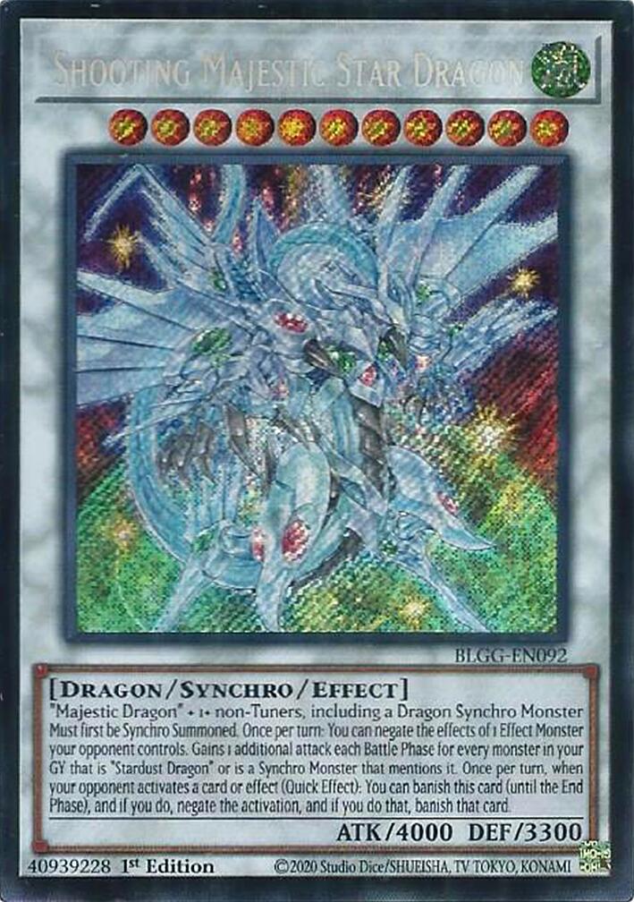 Shooting Majestic Star Dragon [BLGG-EN092] Secret Rare | Shuffle n Cut Hobbies & Games