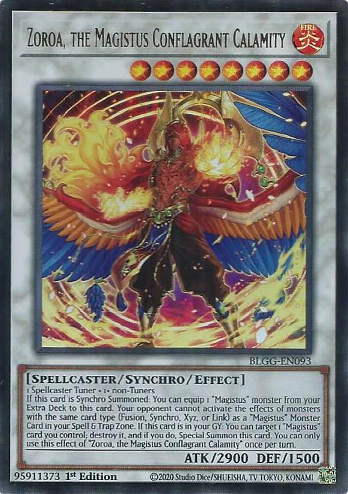 Zoroa, the Magistus Conflagrant Calamity [BLGG-EN093] Ultra Rare | Shuffle n Cut Hobbies & Games