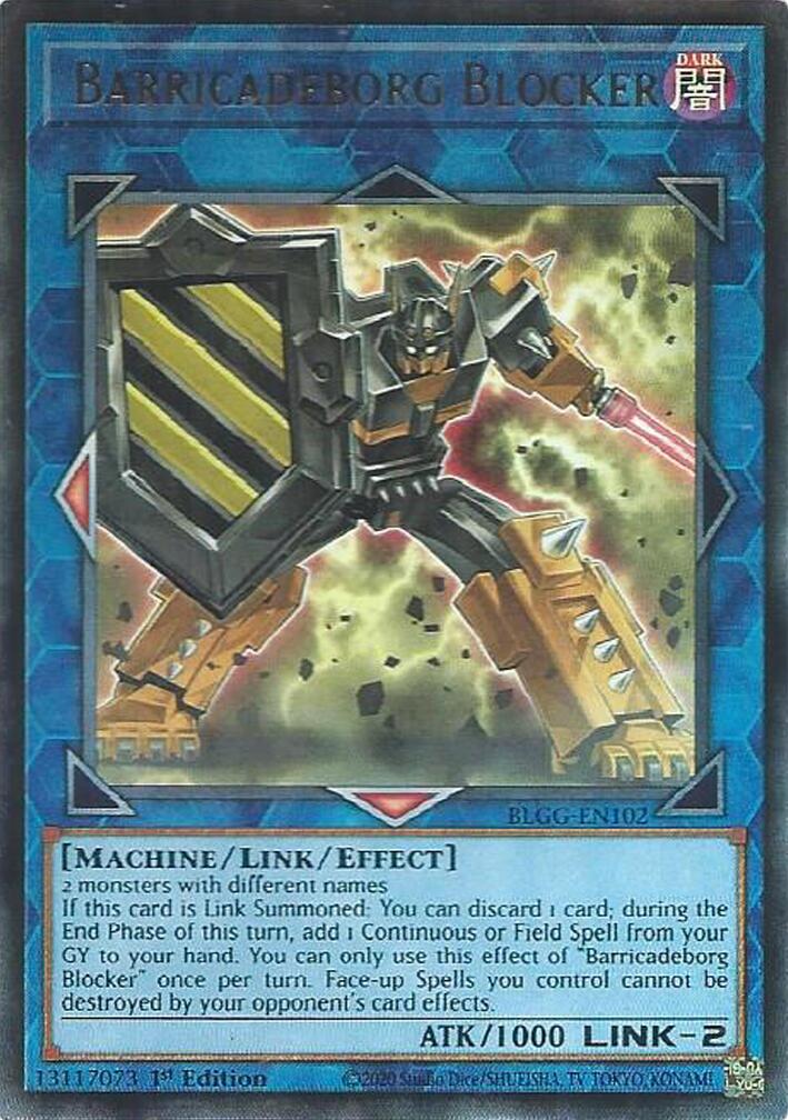 Barricadeborg Blocker [BLGG-EN102] Ultra Rare | Shuffle n Cut Hobbies & Games