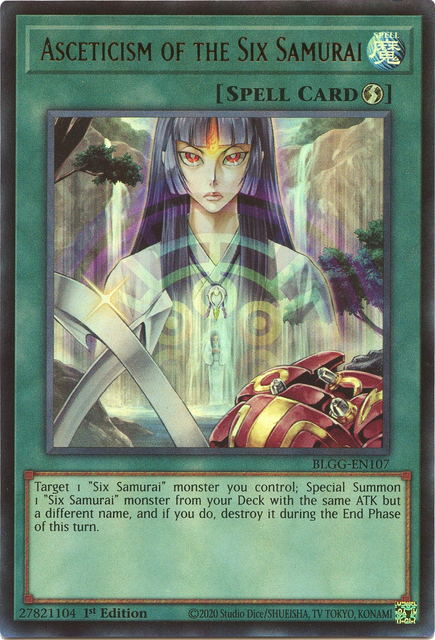 Asceticism of the Six Samurai [BLGG-EN107] Ultra Rare | Shuffle n Cut Hobbies & Games