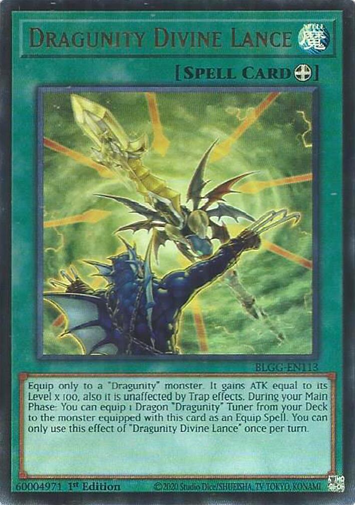 Dragunity Divine Lance [BLGG-EN113] Ultra Rare | Shuffle n Cut Hobbies & Games