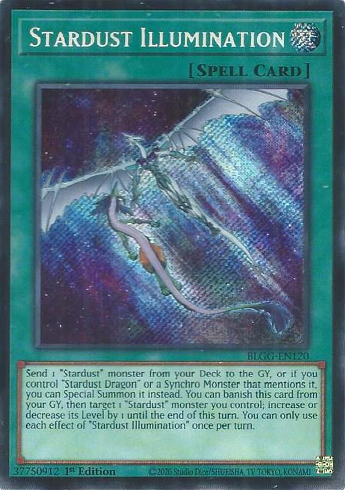 Stardust Illumination [BLGG-EN120] Secret Rare | Shuffle n Cut Hobbies & Games