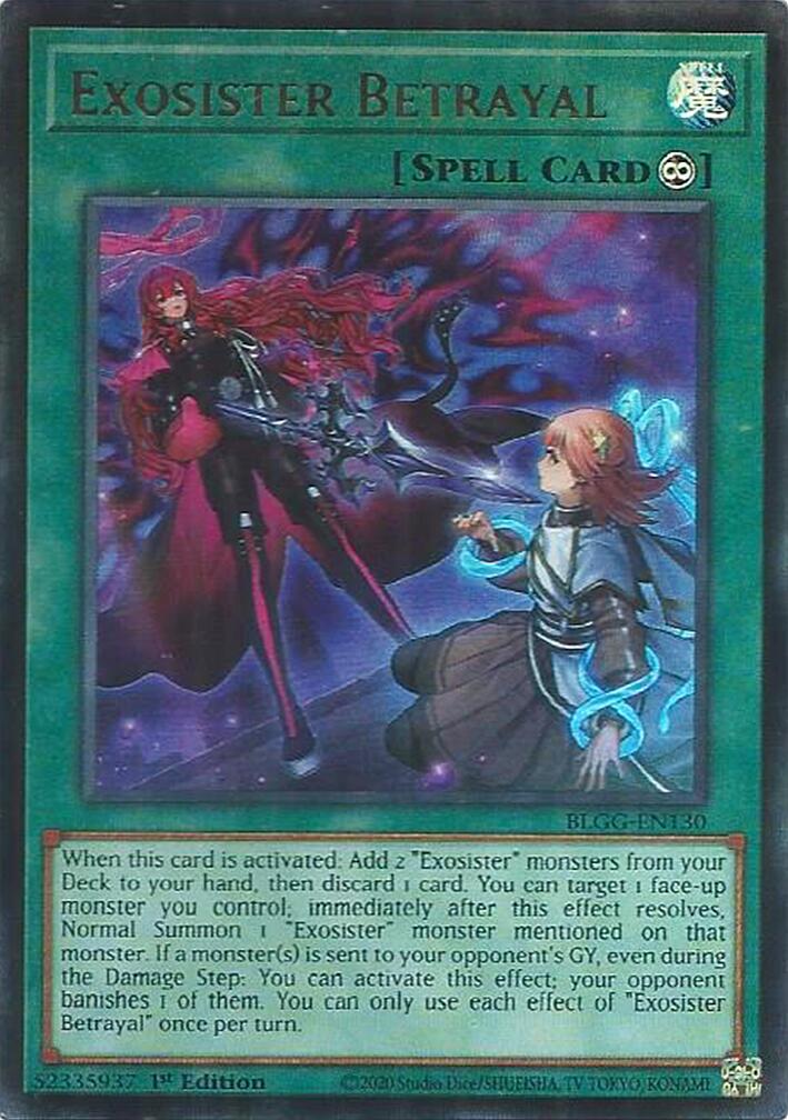 Exosister Betrayal [BLGG-EN130] Ultra Rare | Shuffle n Cut Hobbies & Games